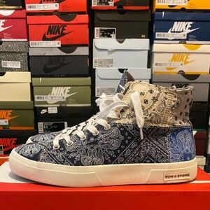 Sun + Stone Mesa Mens Canvas Lifestyle High-Top Sneakers